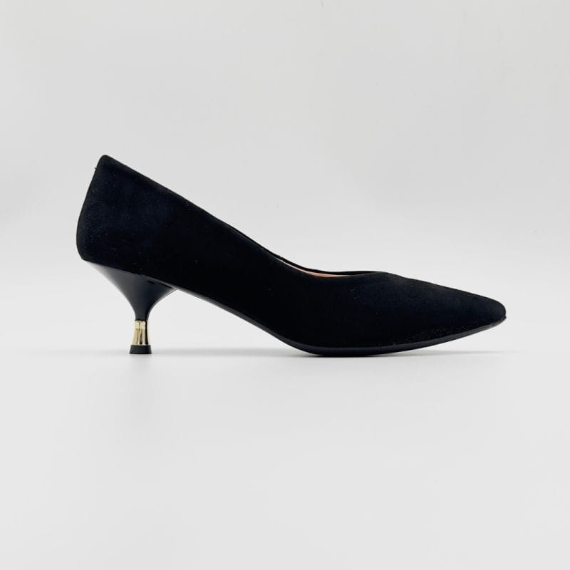 Zamszowe szpilki na niskim obcasie - So In Love II