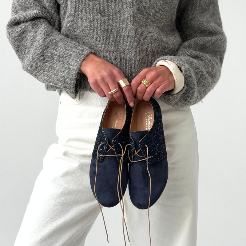 Półbuty zamszowe sznurowane damskie - Ray of Light